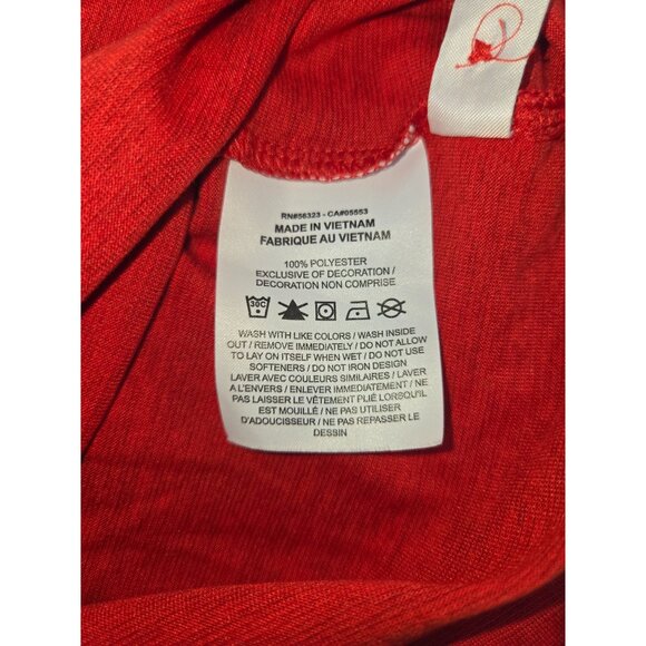 Nike Dri-Fit Red Polo Shirt Large Short Sleeve Lightweight Athletic Wear - Picture 6 of 7